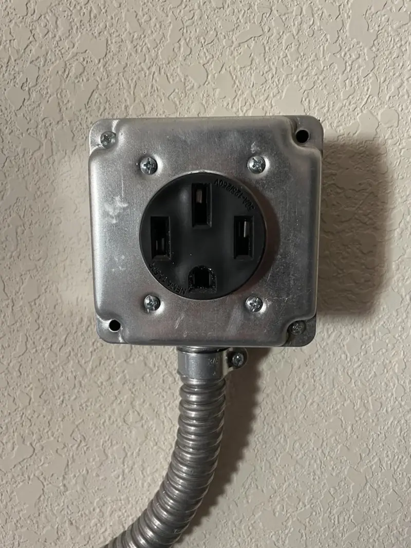 NEMA 14-50 outlet installed for Electrical Panel Upgrade in Clawson